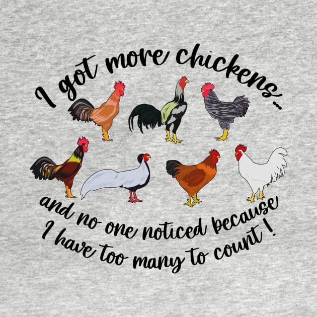 I Got More Chickens Funny Chicken Farmer by American Woman